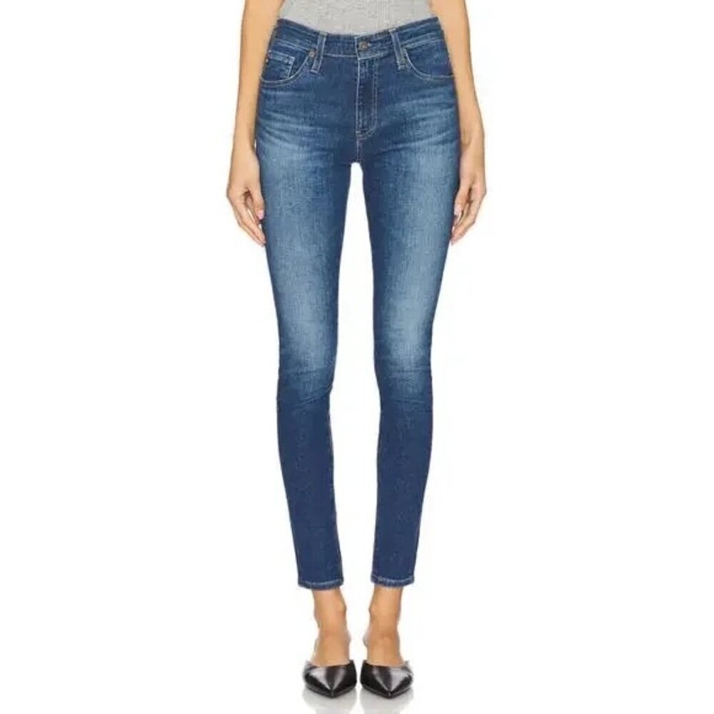 AG Jeans Farrah Skinny High Rise Jeans Size 27 Blue Womens